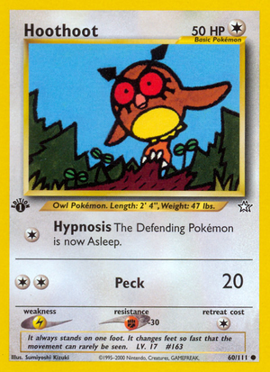 Hoothoot (60/111) - Neo Genesis (1st Edition)
