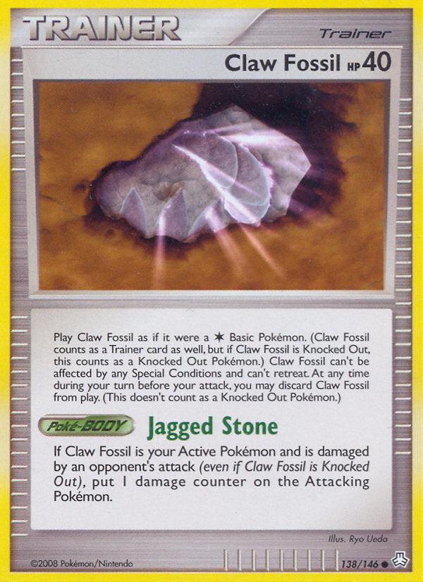 Claw Fossil (Trainer: Item) (138/146) - Legends Awakened Pokémon Card