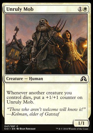 Unruly Mob (Shadows over Innistrad) Trading Card