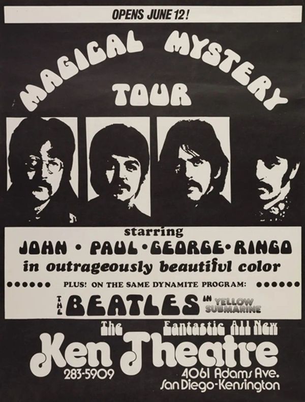 The Beatles Magical Mystery Tour Film Poster 1974