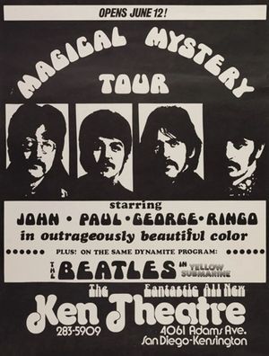 The Beatles Magical Mystery Tour Film Poster 1974
