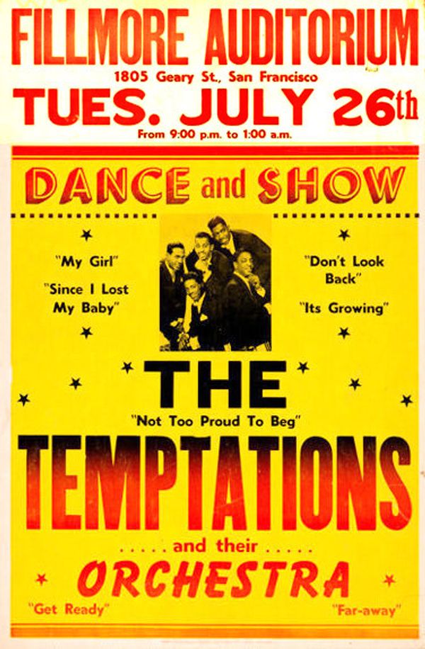 AOR-1.59 The Temptations The Fillmore 1966