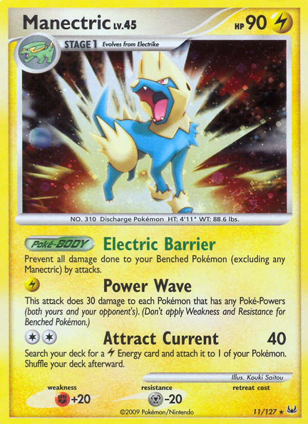 Manectric (11/127) - Platinum Pokémon Card