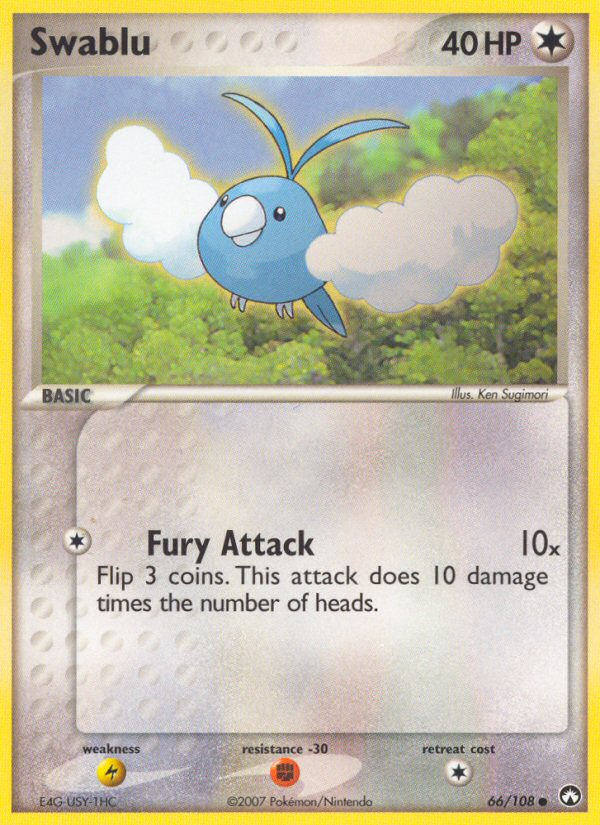 Swablu (66/108) - Power Keepers Pokémon Card