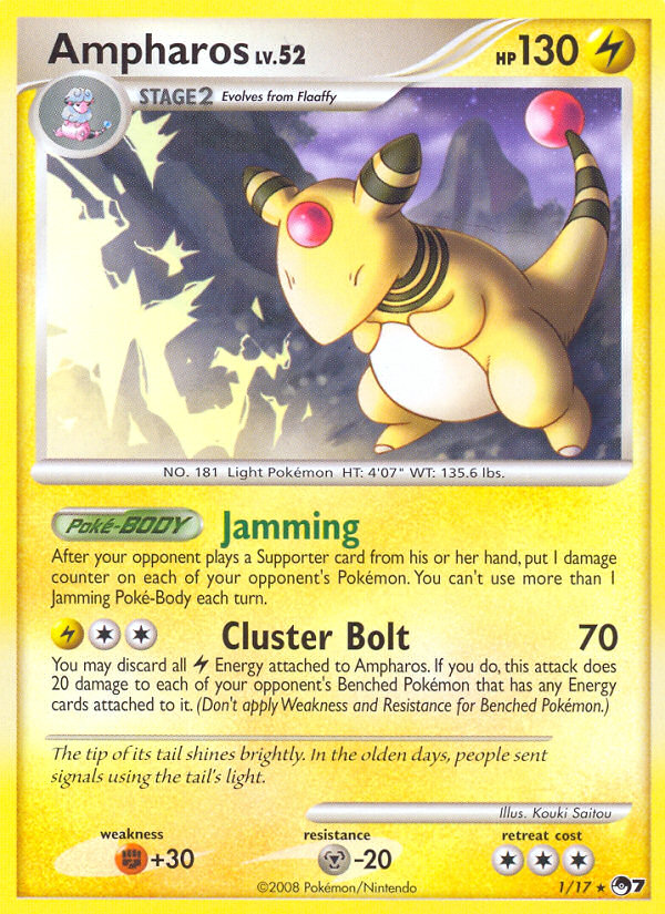 Ampharos (1/17) - POP Series 7 Pokémon Card