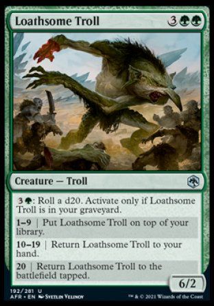 Loathsome Troll (Dungeons & Dragons: Adventures in the Forgotten Realms) Trading Card