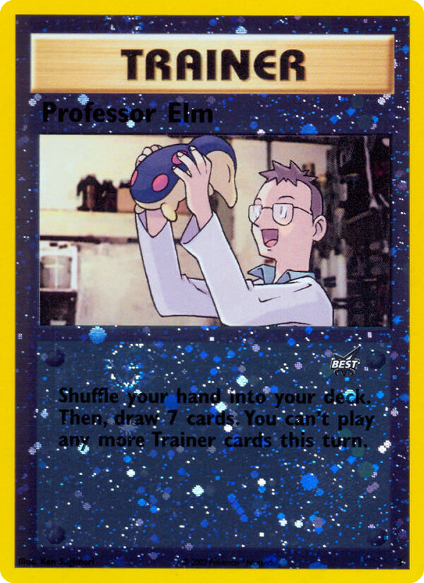 Professor Elm (Trainer) (3/9) - Best of Game Pokémon Card