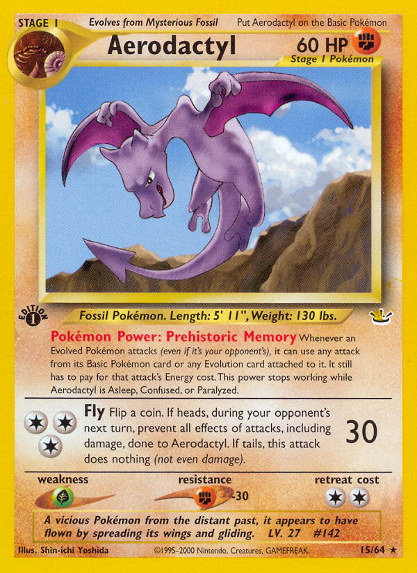 Aerodactyl (15/64) - Neo Revelation Pokémon Card