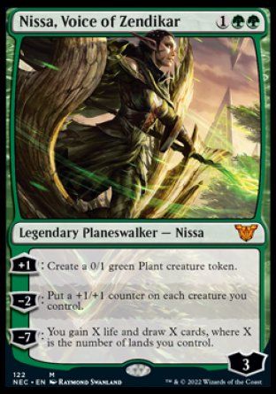 Nissa, Voice of Zendikar (Kamigawa Neon Dynasty Commander Decks) Trading Card