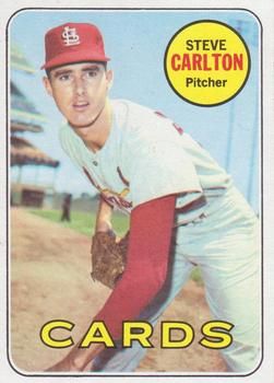 Steve Carlton 1969 Topps #255 Sports Card
