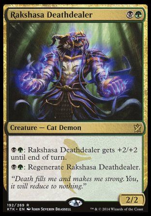 Rakshasa Deathdealer (Khans of Tarkir) Trading Card