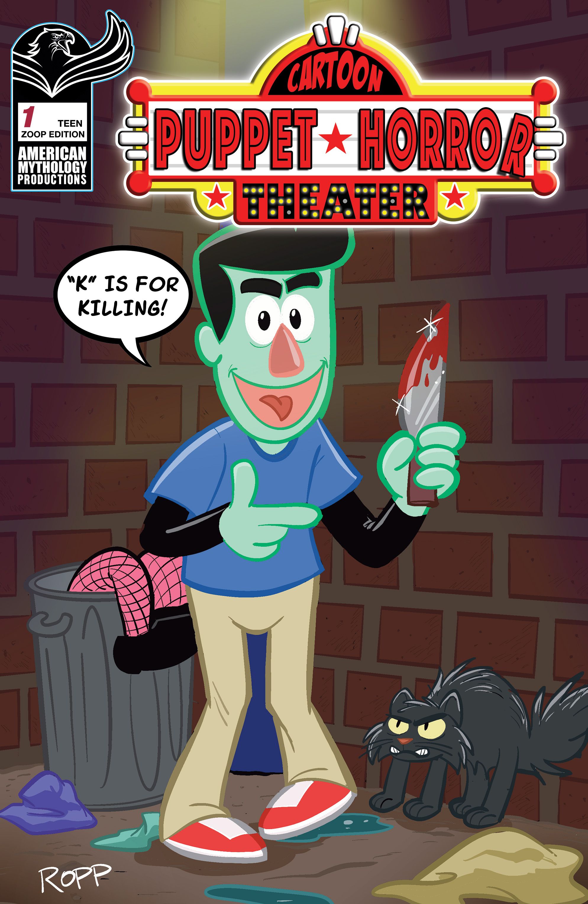 Cartoon Puppet Horror Theater #1 (Cvr E Adrian Ropp Zoop Variant) Comic