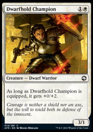 Dwarfhold Champion (Dungeons & Dragons: Adventures in the Forgotten Realms) Trading Card