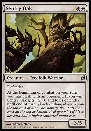 Sentry Oak (Lorwyn) Trading Card