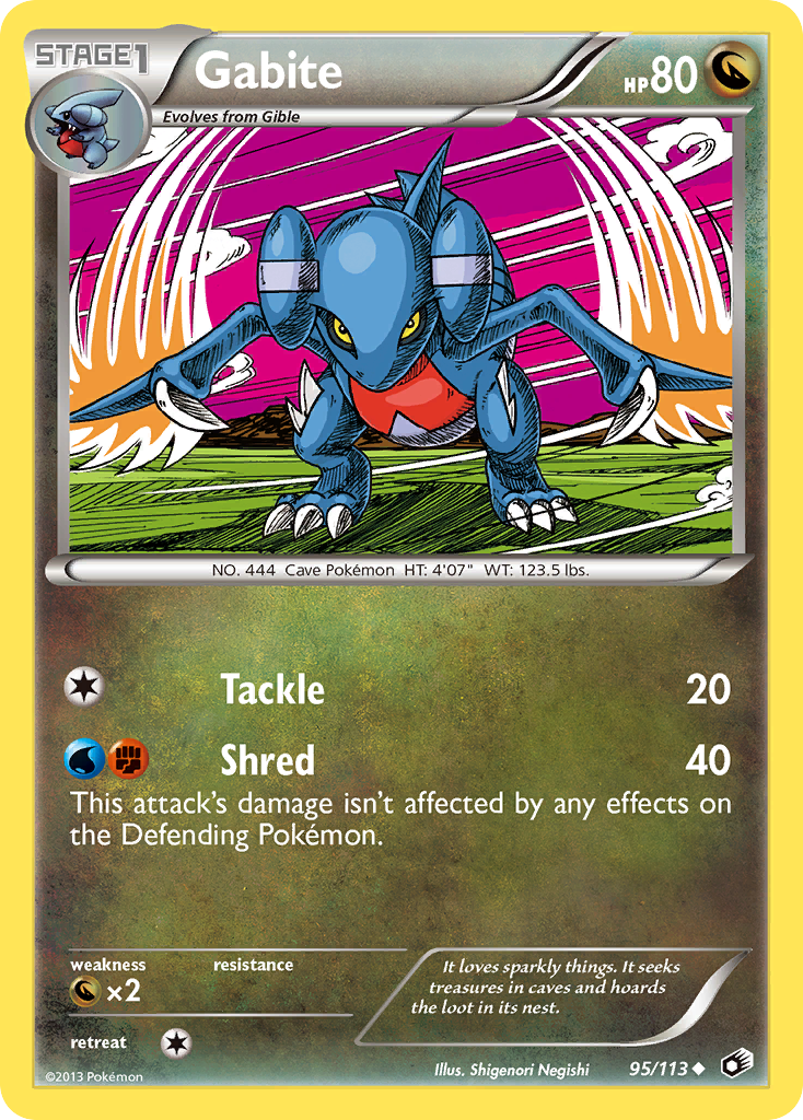 Gabite (95/113) - Legendary Treasures Pokémon Card