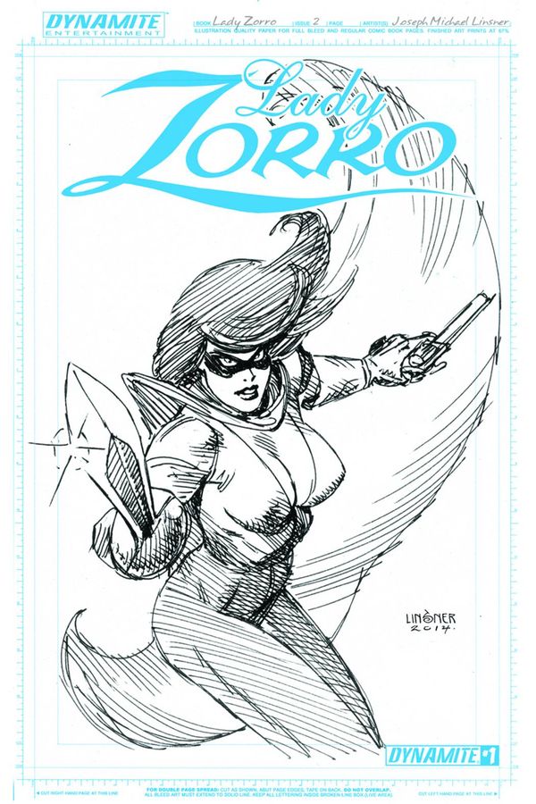 Lady Zorro #2 (10 Copy Linsner Art Board Incv)