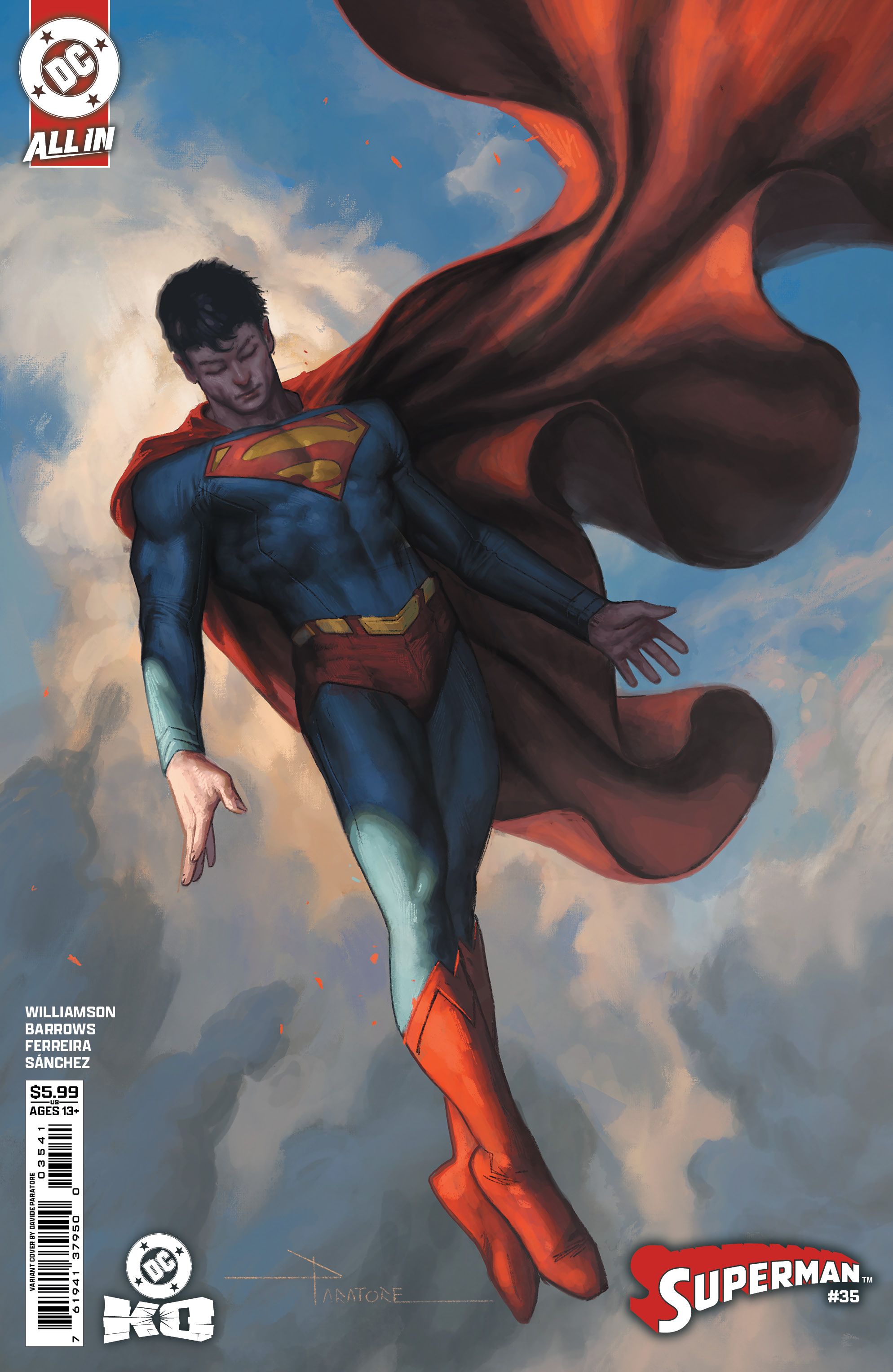 Superman #35 (Cvr D Davide Paratore Card Stock Variant) Comic