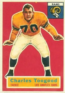 Charles Toogood 1956 Topps #54 Sports Card