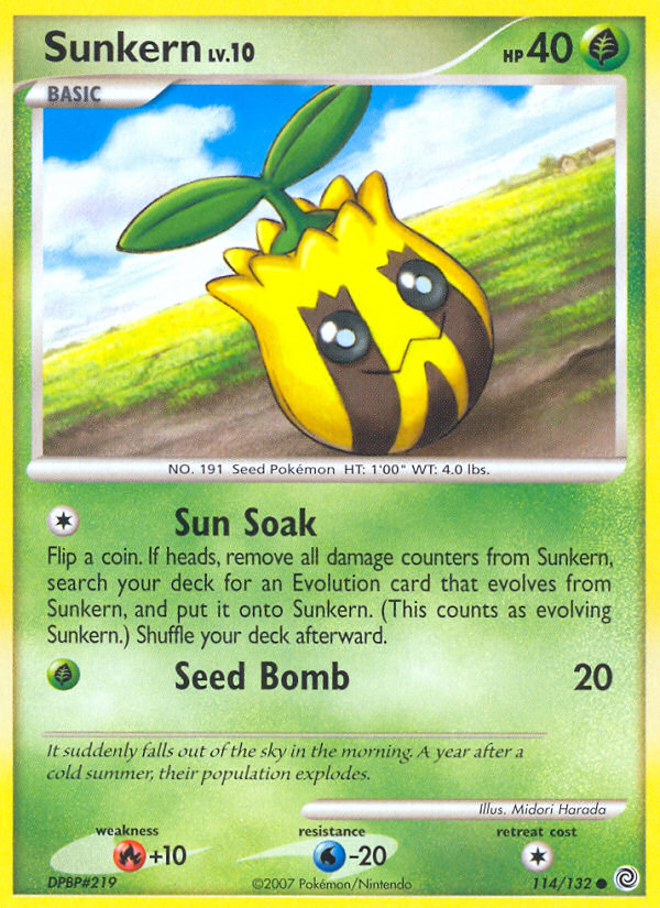 Sunkern (114/132) - Secret Wonders Pokémon Card