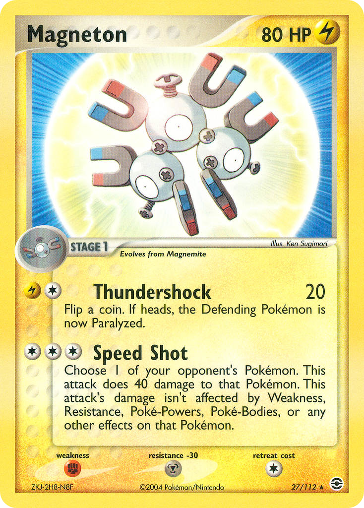 Magneton (27/112) - FireRed & LeafGreen Pokémon Card