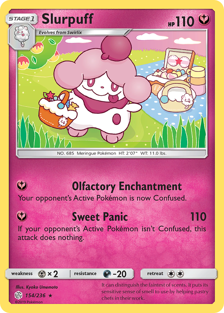 Slurpuff (154/236) - Cosmic Eclipse Pokémon Card