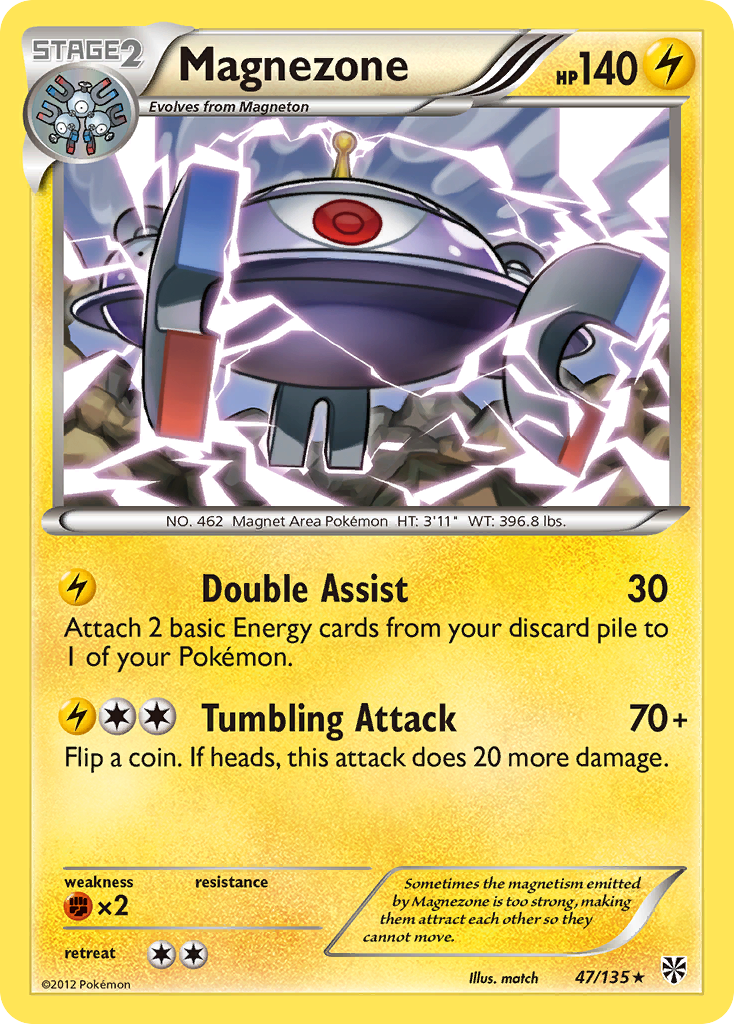 Magnezone (47/135) - Plasma Storm Pokémon Card