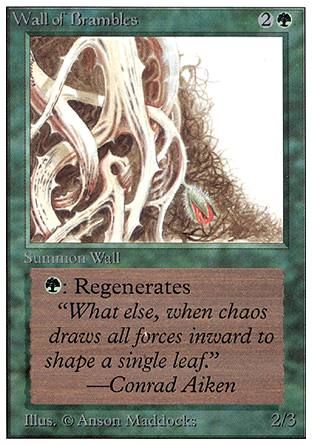 Wall of Brambles (Unlimited) Trading Card