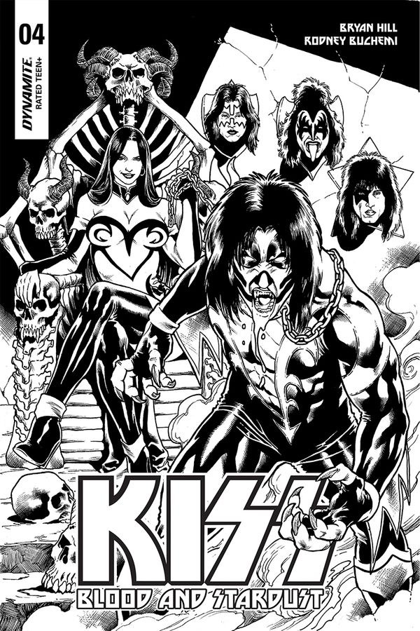Kiss Blood Stardust #4 (10 Copy Buchemi B&w Cover)