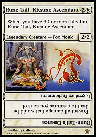 Rune-Tail, Kitsune Ascendant (Saviors of Kamigawa) Trading Card