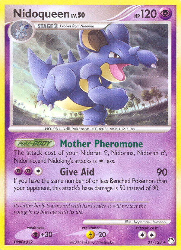 Nidoqueen (31/123) - Mysterious Treasures Pokémon Card