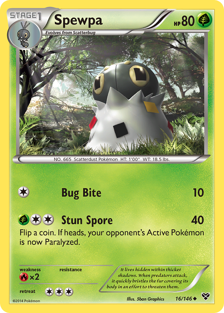 Spewpa (16/146) - XY Pokémon Card