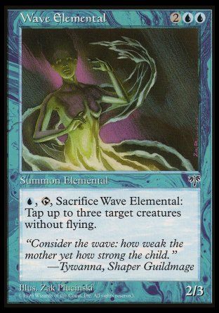 Wave Elemental (Mirage) Trading Card