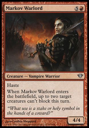 Markov Warlord (Dark Ascension) Trading Card