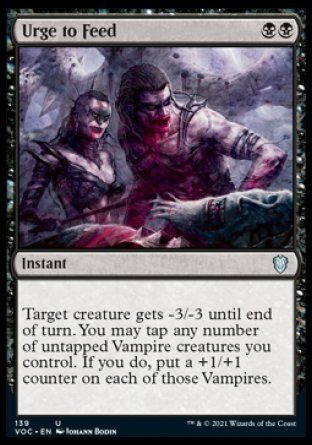 Urge to Feed (Innistrad Crimson Vow Commander Decks) Trading Card