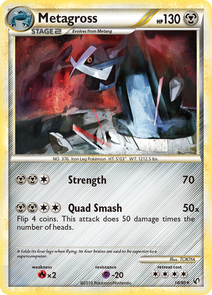 Metagross (18/90) - HS—Undaunted Pokémon Card