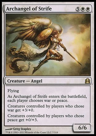 Archangel of Strife (MTG Commander) Trading Card