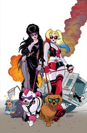 Harley Quinn X Elvira #2 (Cvr J Amanda Conner Dogs Ltd Virgin Variant)