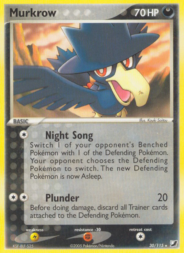 Murkrow (30/115) - Unseen Forces Pokémon Card