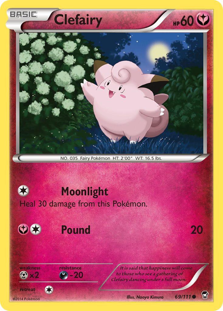 Clefairy (69/111) - Furious Fists Pokémon Card