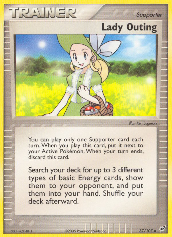 Lady Outing (87/107) - Deoxys Pokémon Card