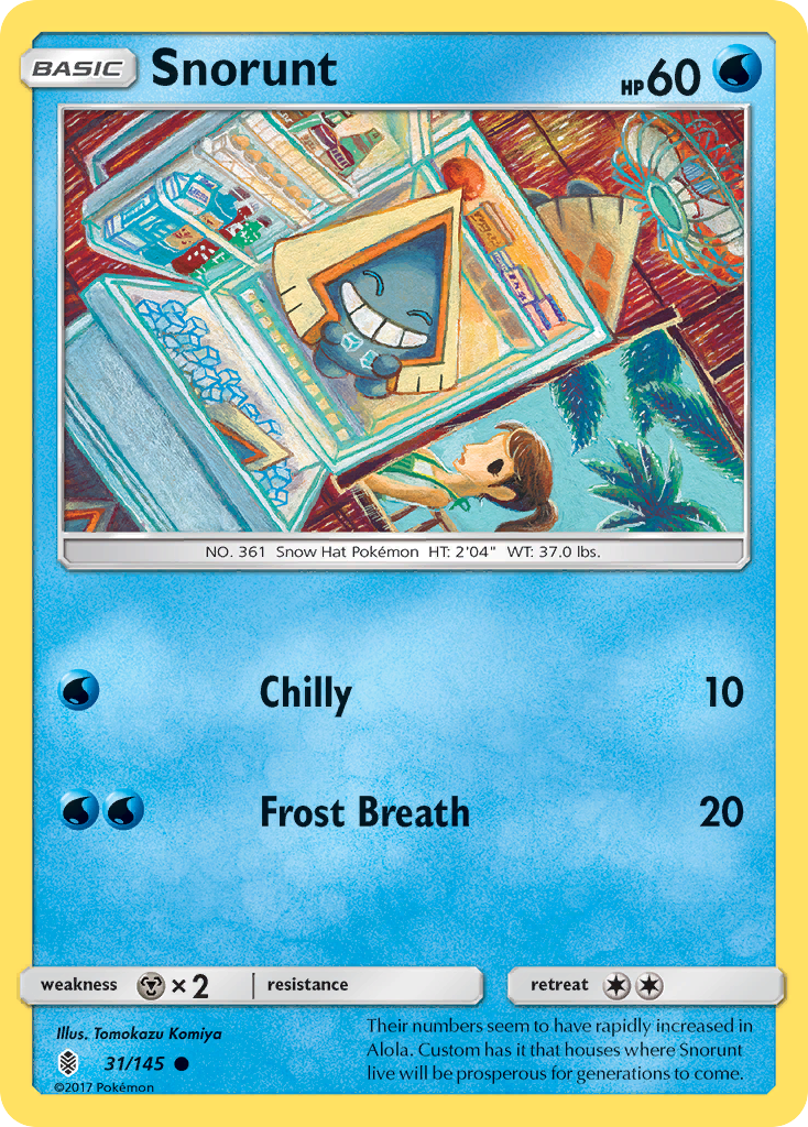 Snorunt (31/145) - Guardians Rising Pokémon Card