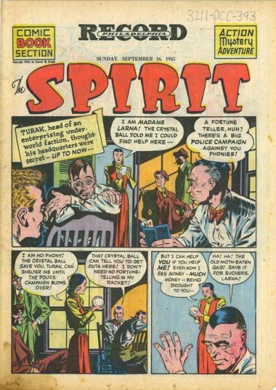 Spirit Section #9/16/1945 Comic
