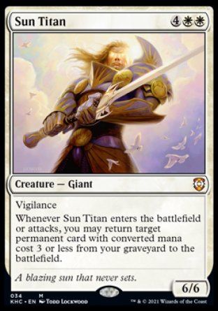 Sun Titan (Kaldheim Commander Decks) Trading Card