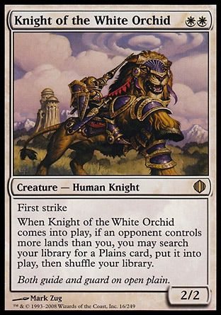 Knight of the White Orchid (Shards of Alara) Trading Card