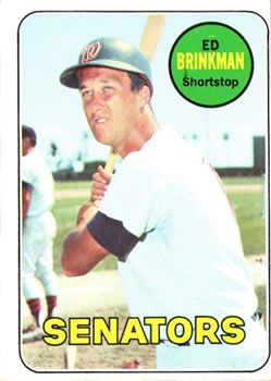 Ed Brinkman 1969 Topps #153 Sports Card