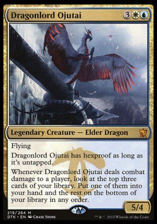 Dragonlord Ojutai (Dragons of Tarkir) Trading Card