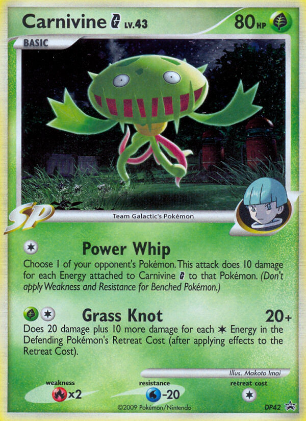 Carnivine G (DP42) - DP Black Star Promos Pokémon Card