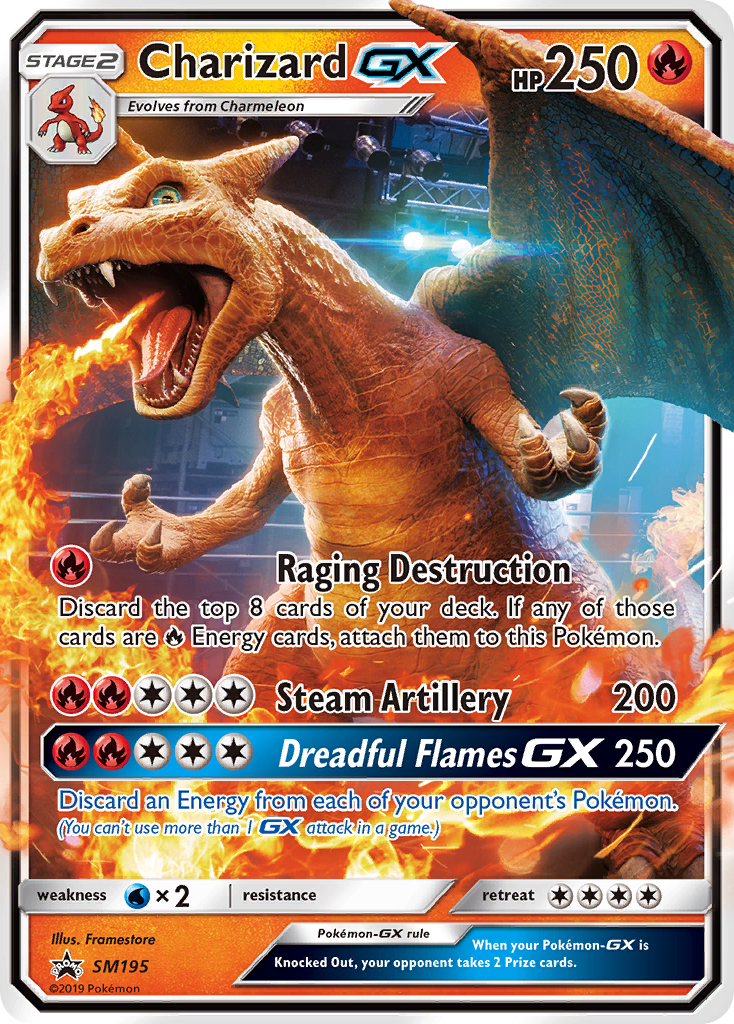 Charizard GX (SM195) - SM Black Star Promos Pokémon Card