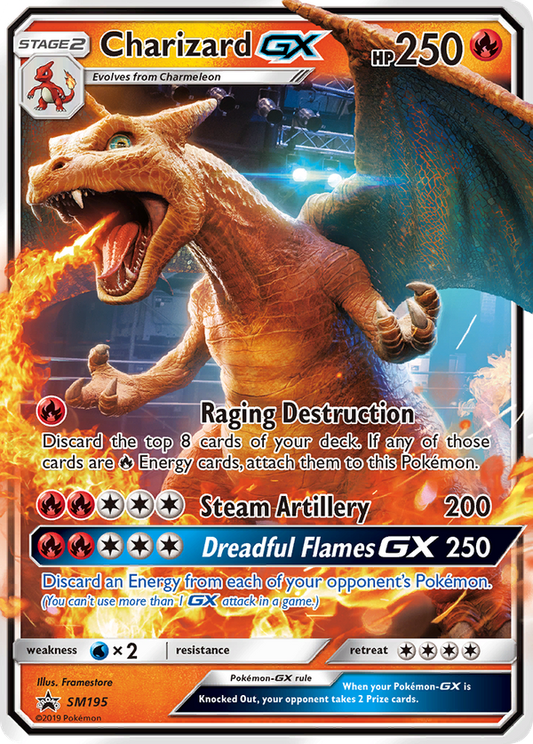 Charizard GX (SM195) - SM Black Star Promos