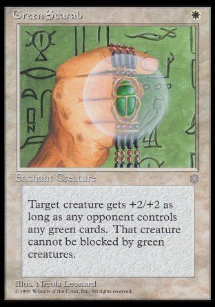 Green Scarab (Ice Age) Trading Card